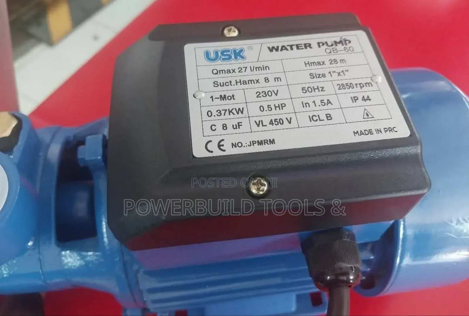 Usk Booster Pump Qb60 0.5hp