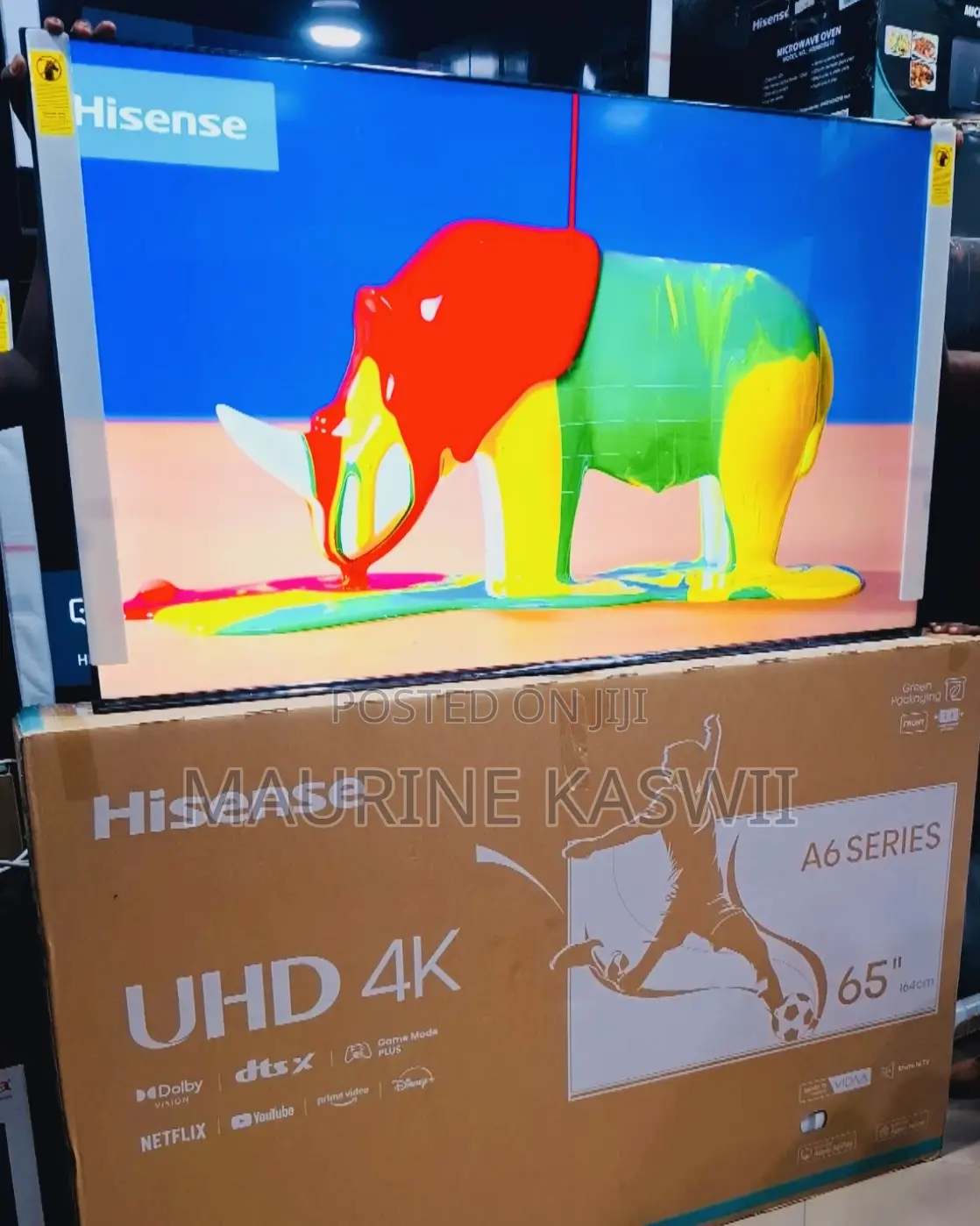 Hisense 65 Inch Smart Frameless 65 A6 (2024)