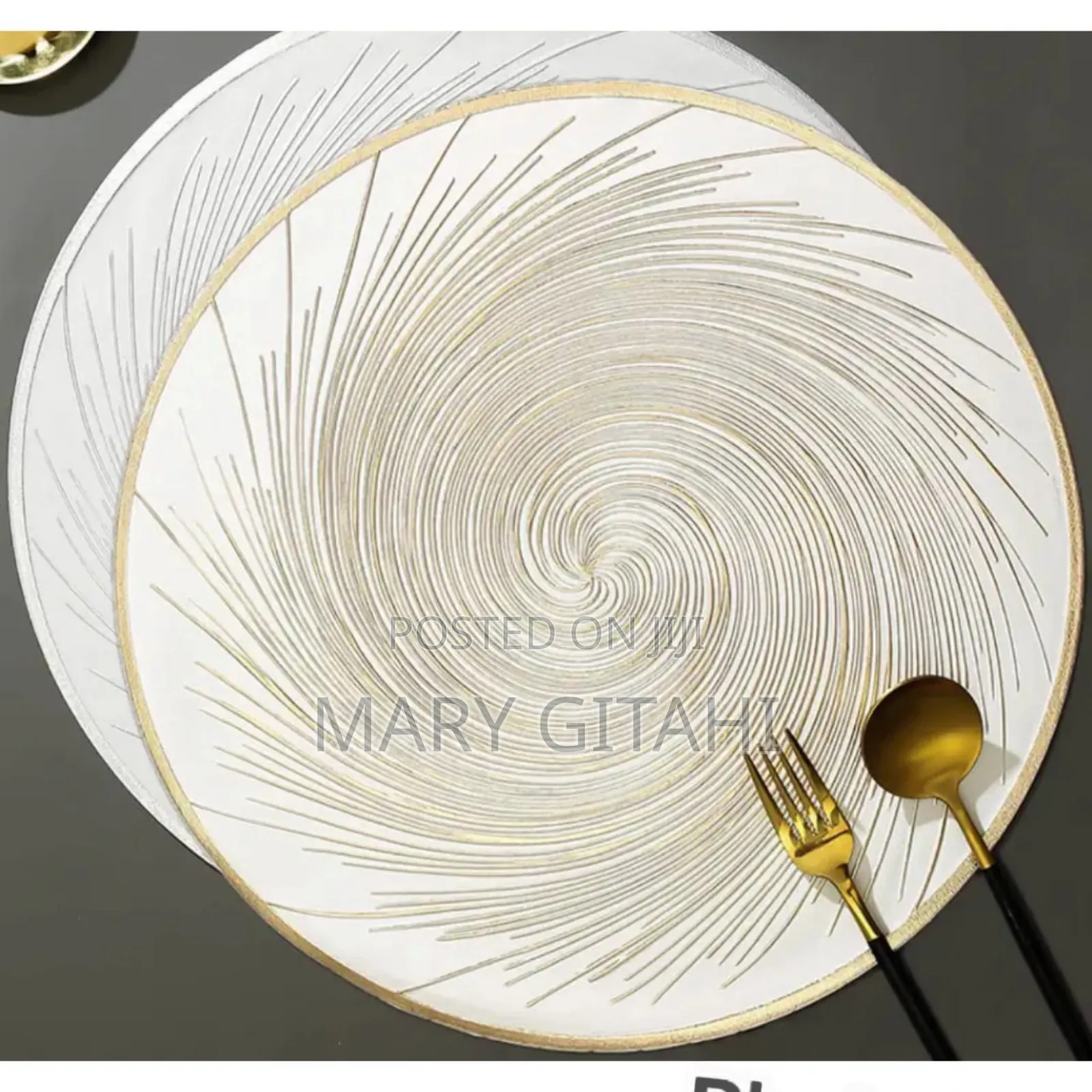 6pcs PVC Non-Woven, Waterproof Table Mats at *