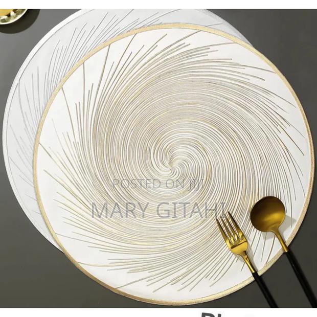 6pcs PVC Non-Woven, Waterproof Table Mats at *