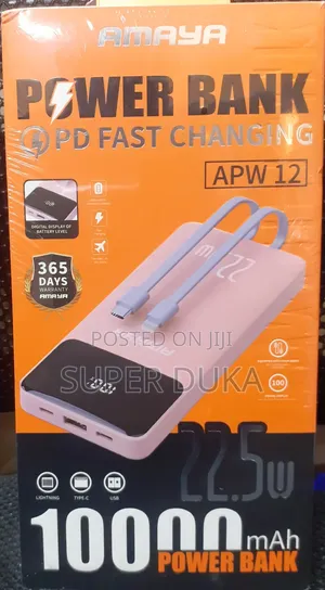 Power Bank.22.5w Fast Charger Amaya 10000 Mah