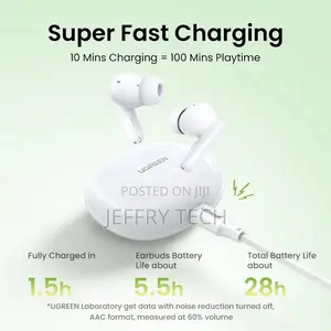 Ugreen Hitune P3 Active Noise Cancelling Wireless Earbuds, B
