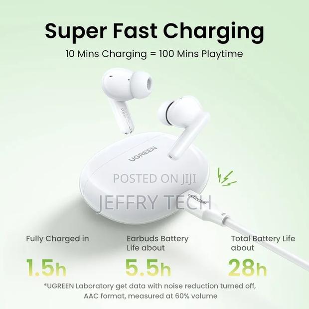 Ugreen Hitune P3 Active Noise Cancelling Wireless Earbuds, B - thumbnail 2