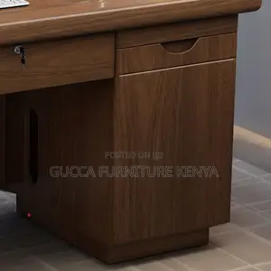 Office Tables:Nut-Brown Executive Office Table 120cm
