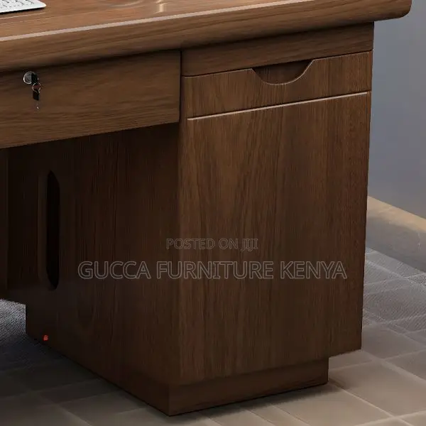 Office Tables:Nut-Brown Executive Office Table 120cm