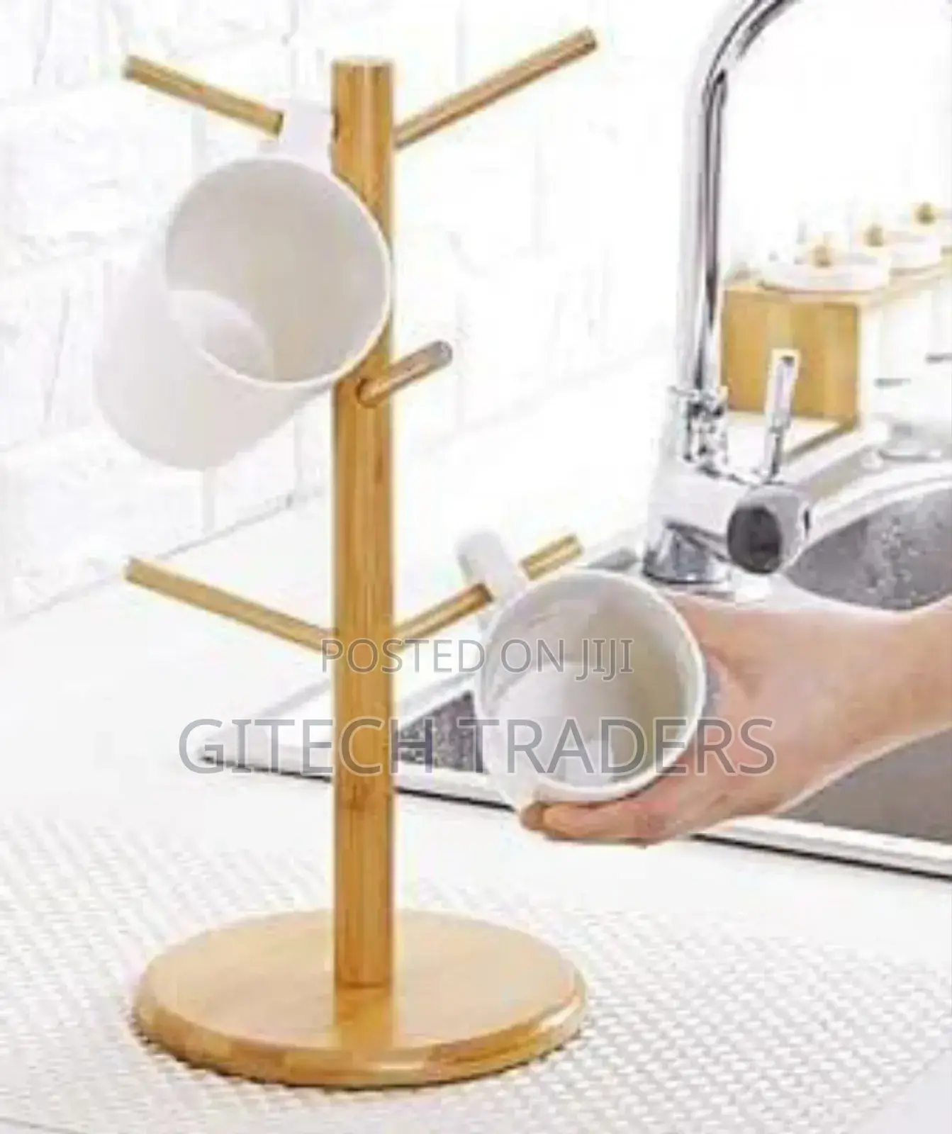 Bamboo Mug Stand