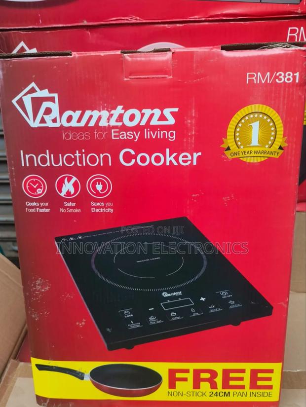Ramtons Induction Cooker With Free Pan - main view