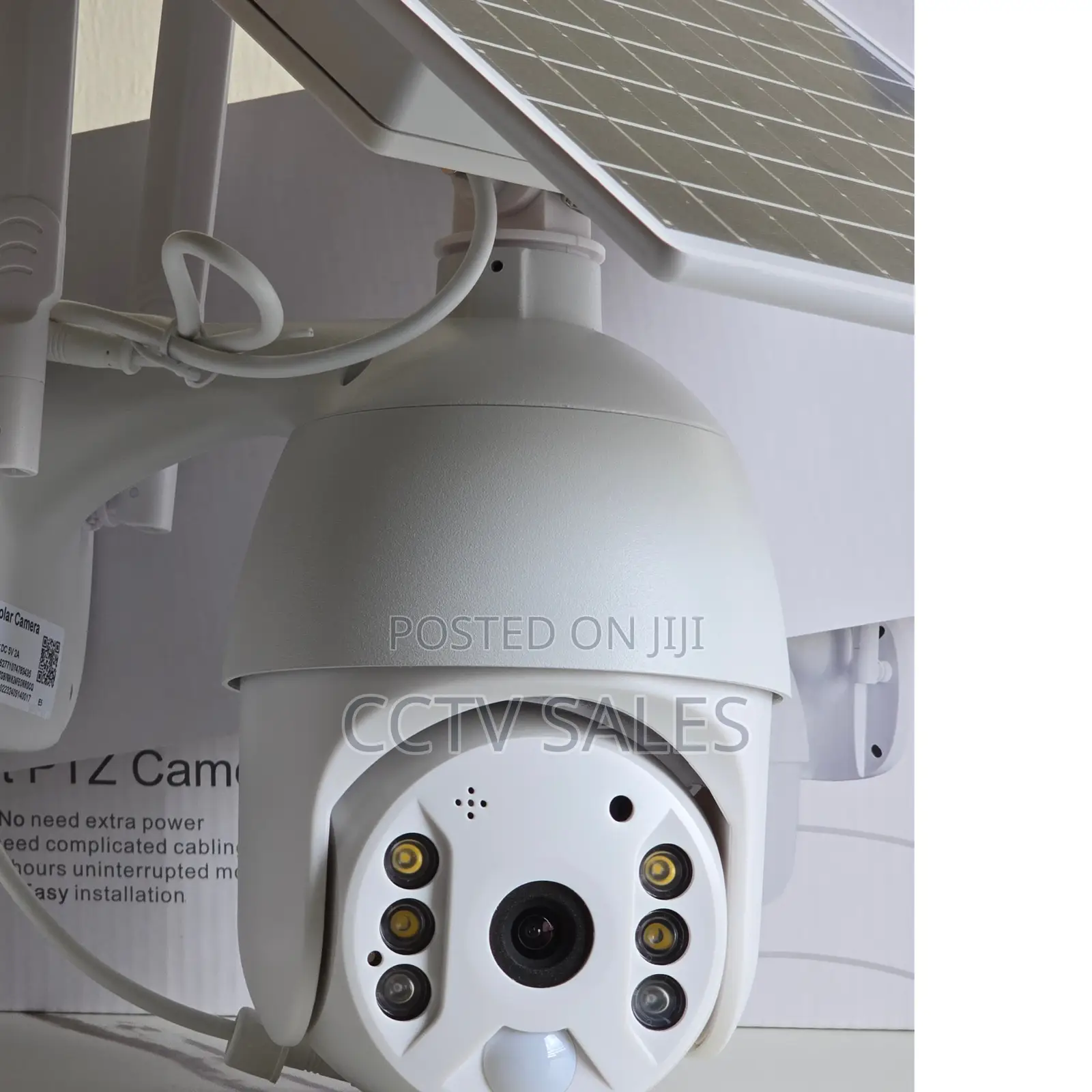 Solar Powered Wireless CCTV Cameras Metallic Casing