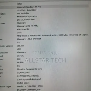 Laptop Dell Alienware M18X 32GB AMD Ryzen 9 SSD 2T