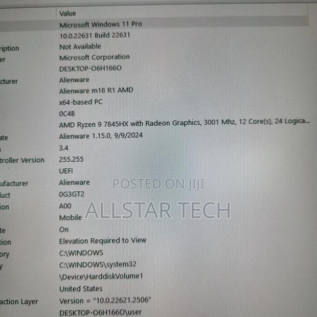 Laptop Dell Alienware M18X 32GB AMD Ryzen 9 SSD 2T - thumbnail 3