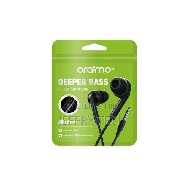 Oraimo Deeper Bass, Hd Sound Earphone + Mic