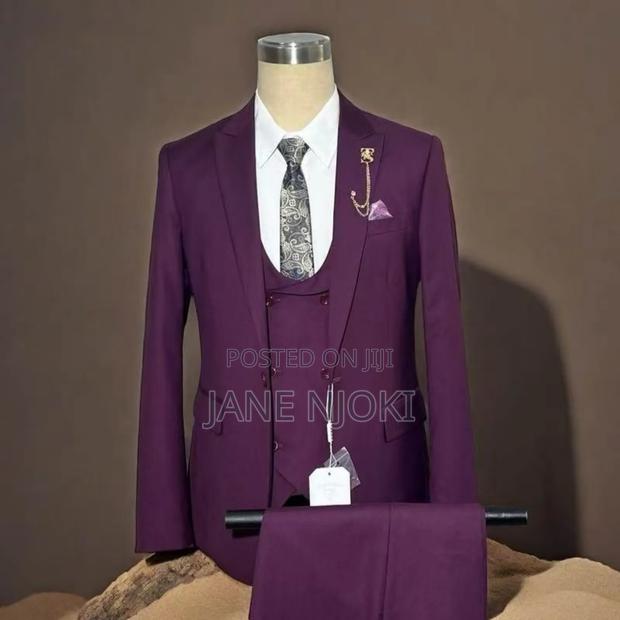 Purple Men Suit - main view