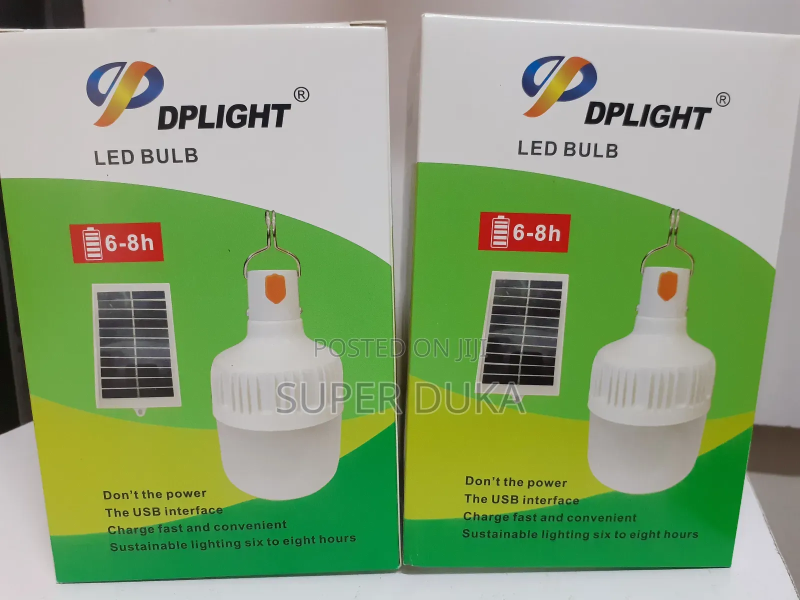 Dplight Led Solar Panel Rechargeable Bulb.20w Emergency Ligh