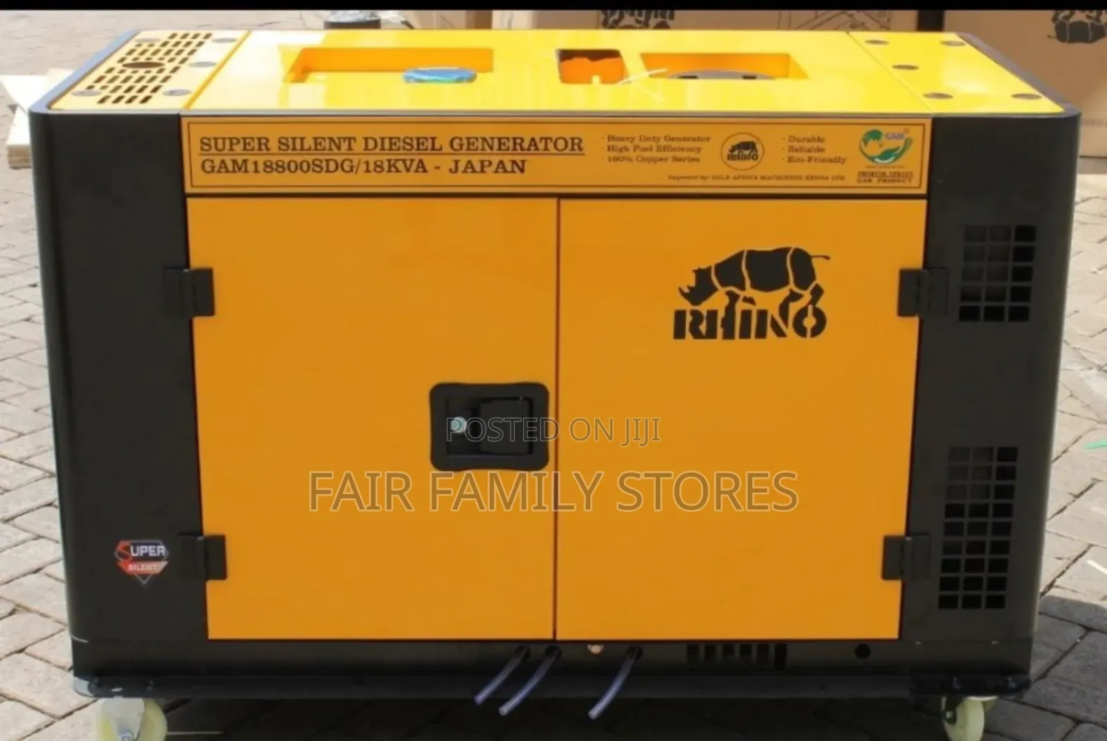 Rhino 18kva Silent Diesel Generator Dual Phase