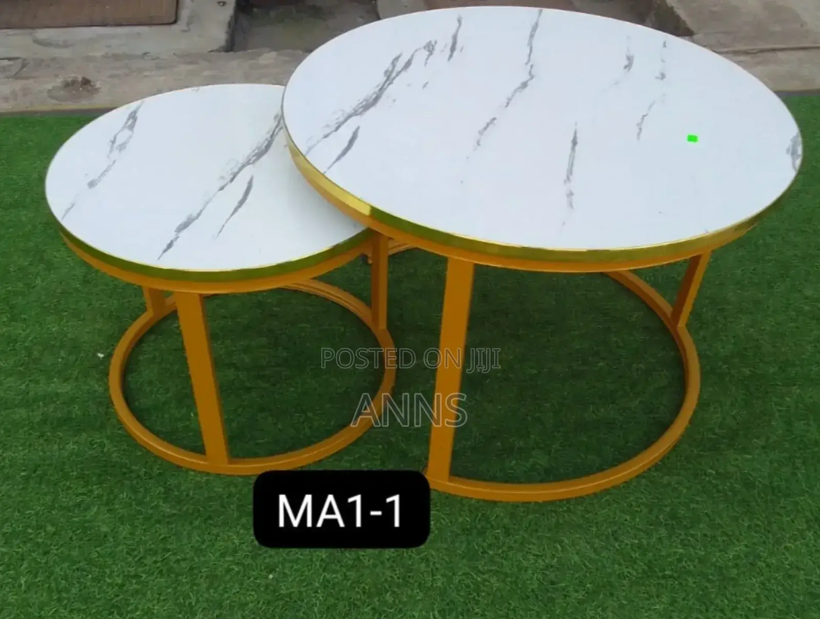 White MDF Round Coffee Tables