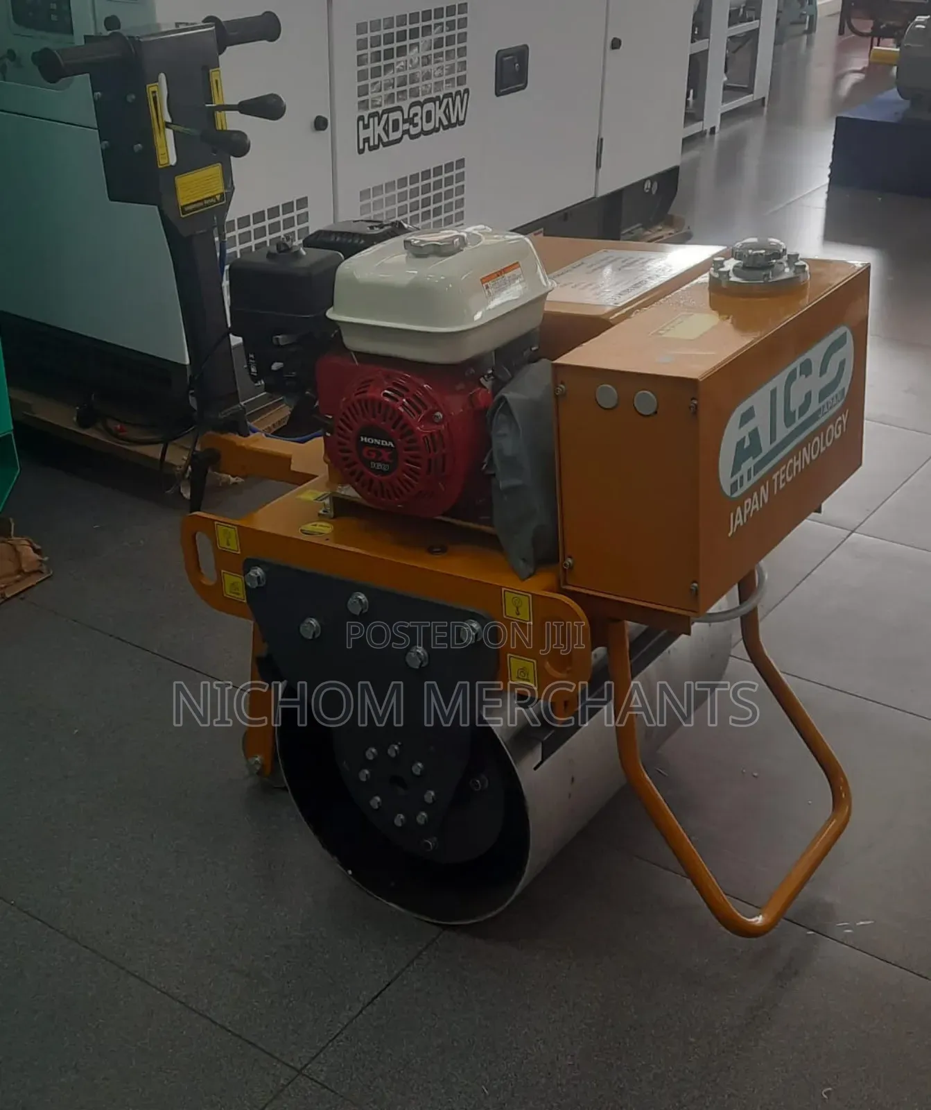 Aico Japan Single Drum Roller With Petrol Honda Gx160 Engine