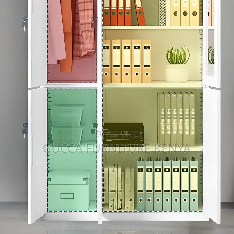 Cabinets:2-Door Steel Office Cabinet With Flexible Shelf