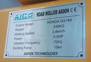 Aico Single Drum Pedestrian Roller With Honda Engine Gx160