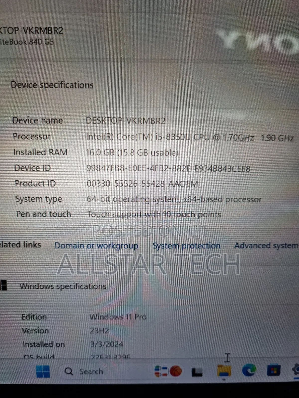 Laptop HP EliteBook 840 G5 16GB Intel Core I5 SSD 512GB