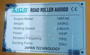 Aico Double Drum Pedestrian/Vibratory Roller With Honda
