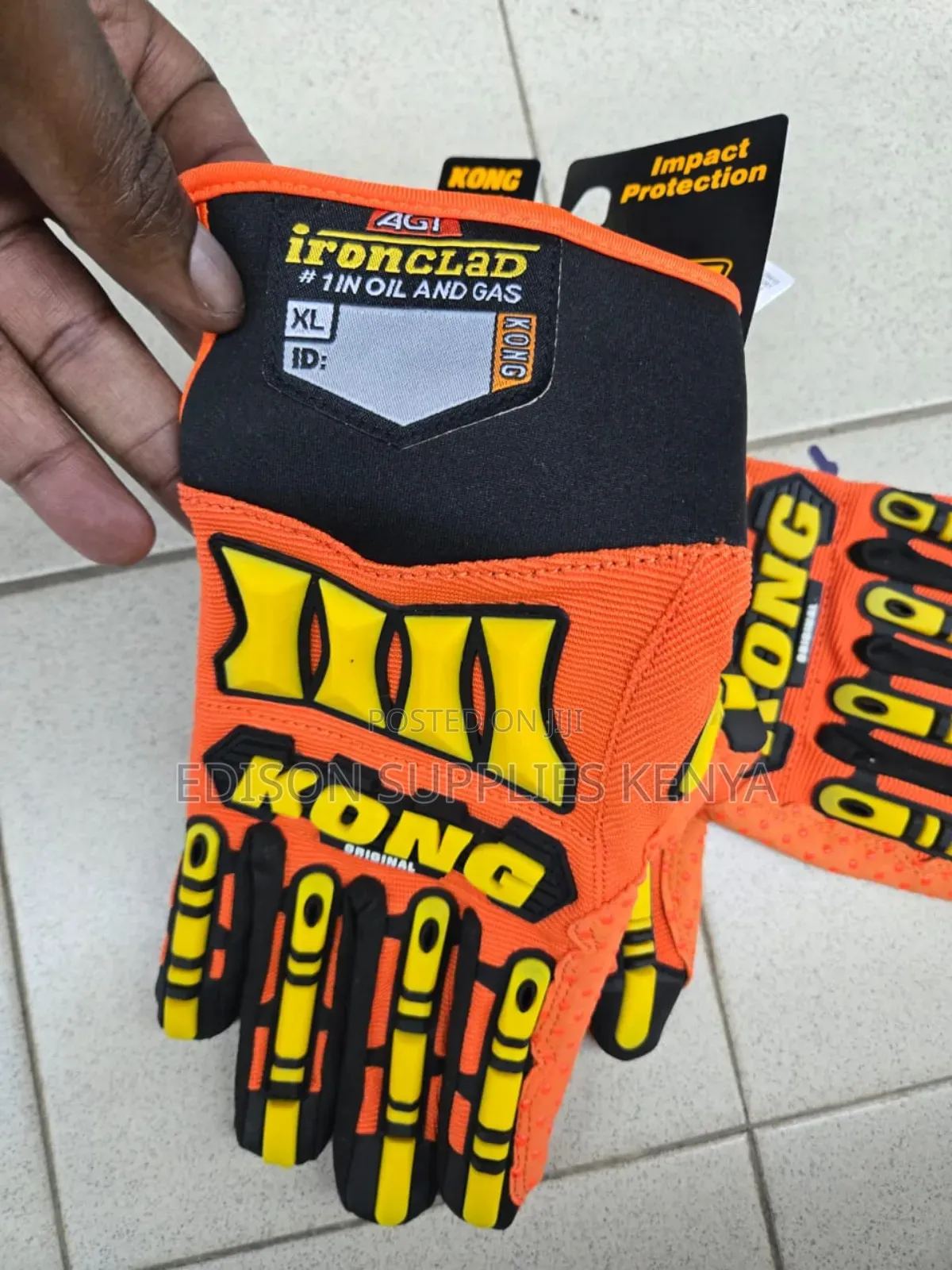 Ironclad Kong Oil & Gas Safety Impact Gloves Work Heavy Duty