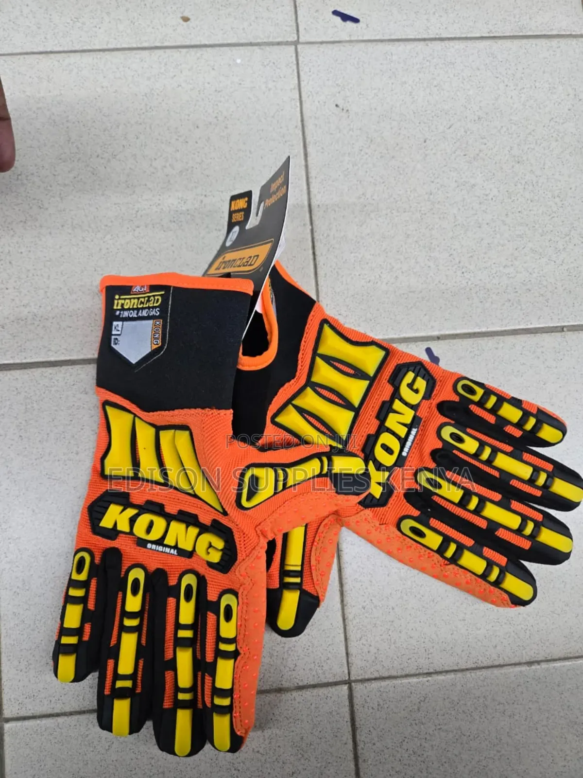 Ironclad Kong Oil & Gas Safety Impact Gloves Work Heavy Duty