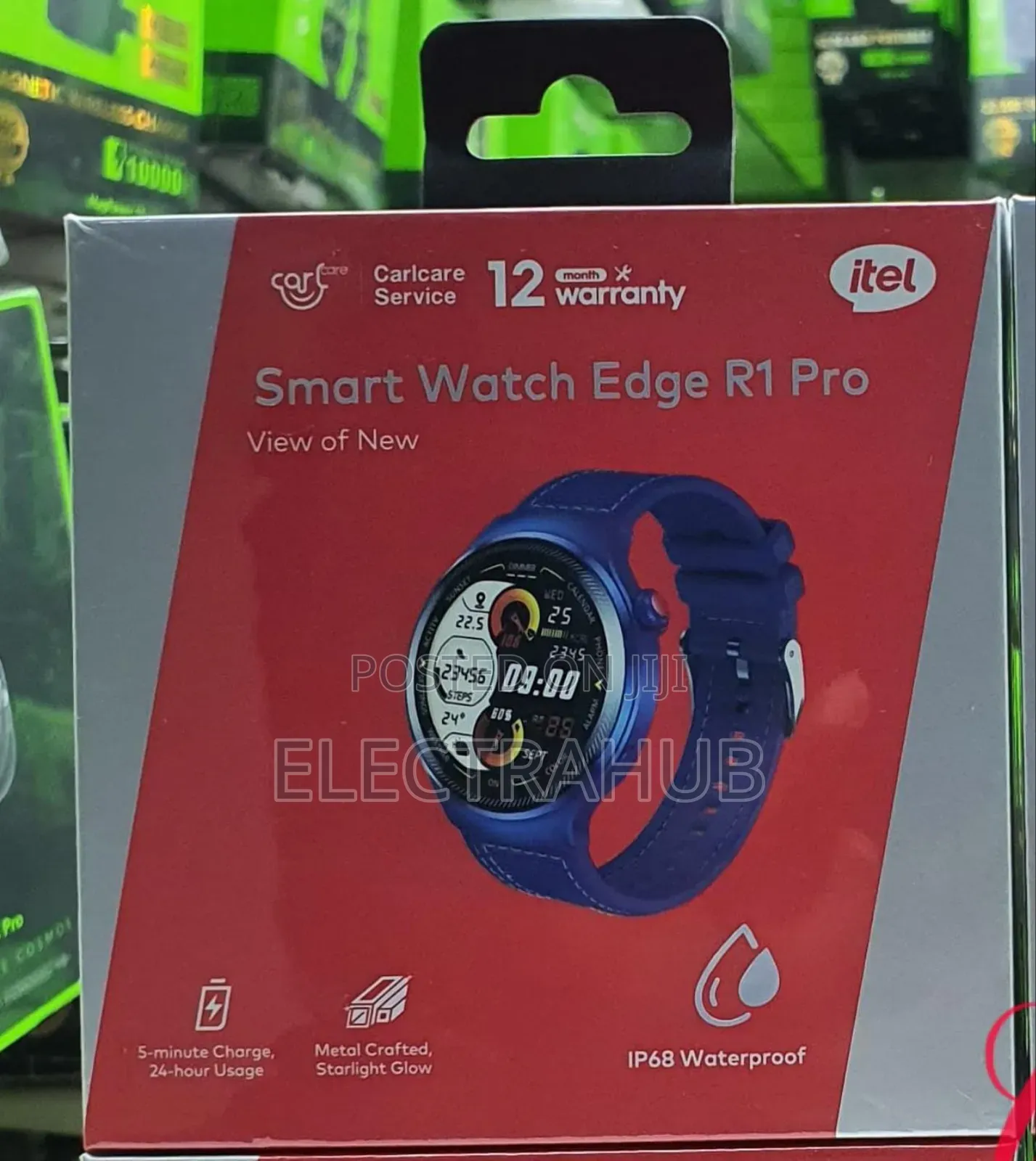 Itel Edge R1 Pro 1.43" *Amoled Screen Waterproof Smart Watch