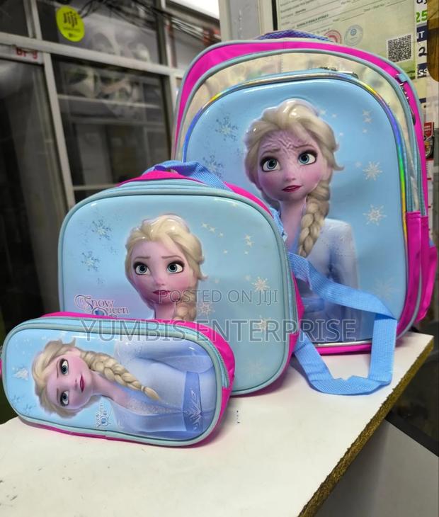 Frozen Cartoon Themed Kids 3 in 1 School _Bags