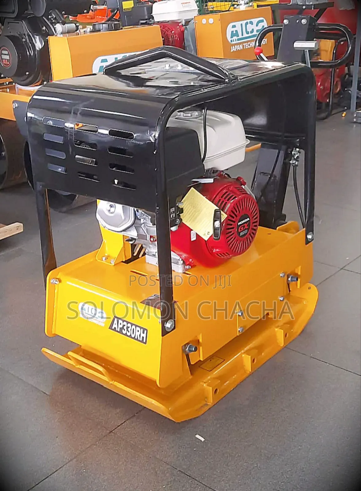 Aico Reversible Plate Compactor With Honda Engine 330 Kg