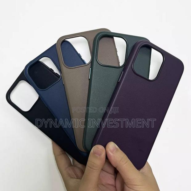 iPhone 15 Pro Max Premium Leather Magnetic Case/Cover - main view