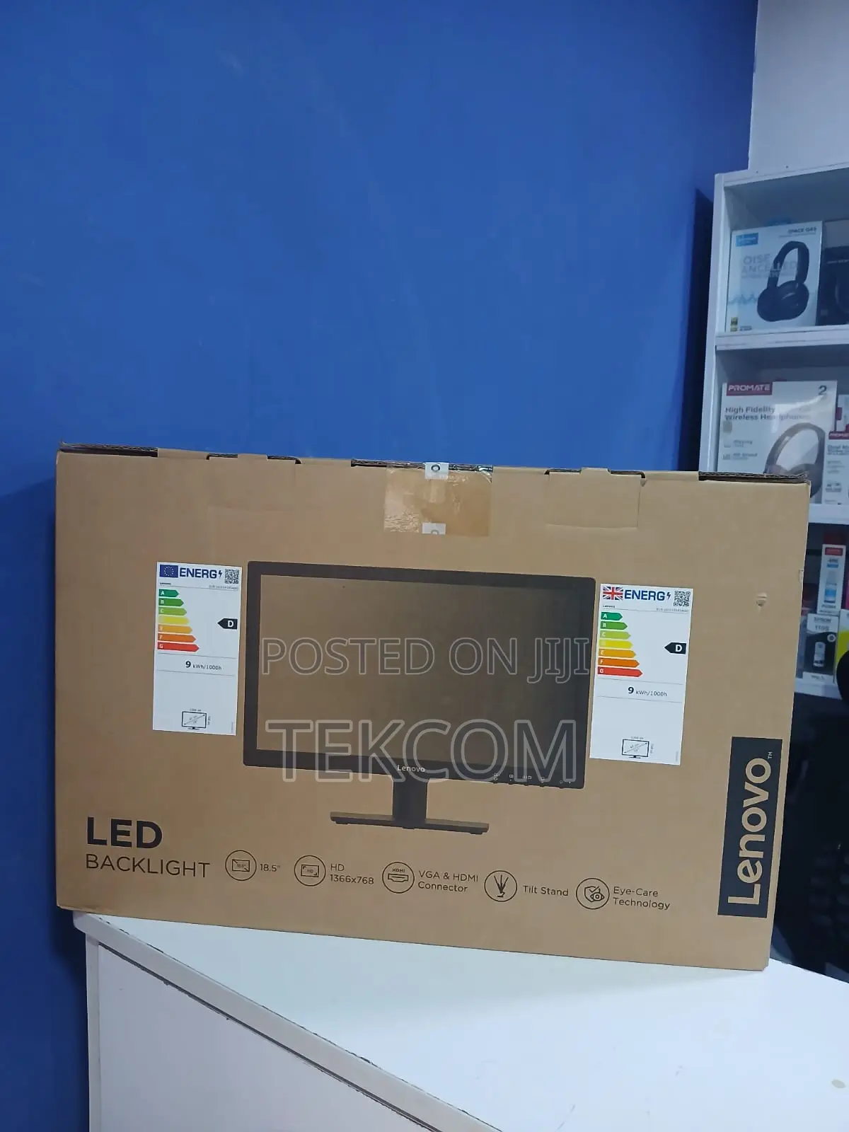 Lenovo D19-10 18.5" Hd Monitor Black Color - Connectivity :