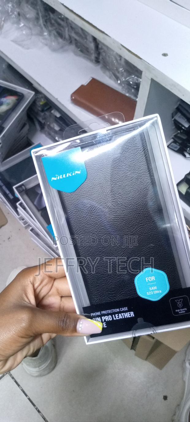 Galaxy S23 Ultra Nilkin Wallet Case Camshield Flip Cover - thumbnail 2
