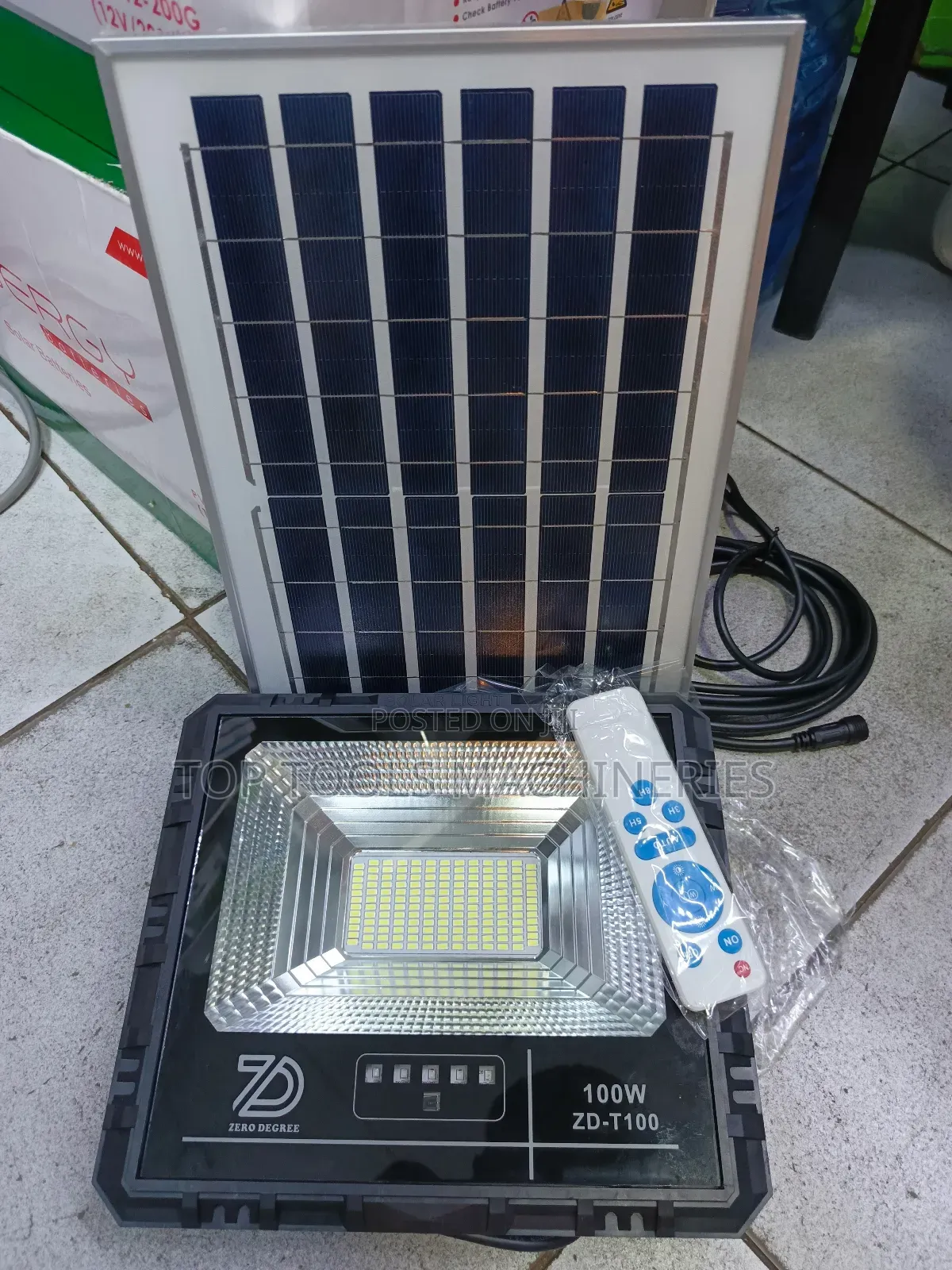 Zero Degree 100watts Solar Flood Light