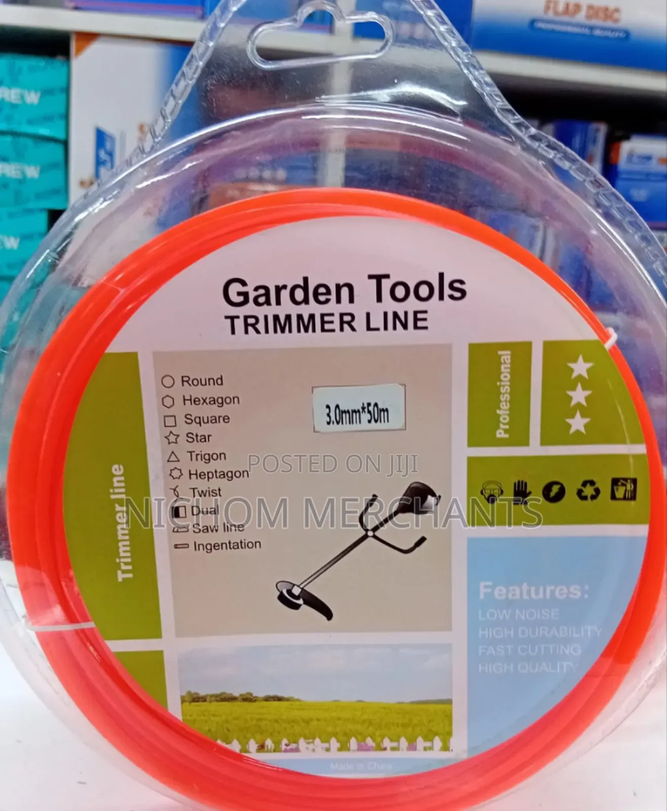 Trimmer Line 3mm 50mtrs for Grass Trimmers