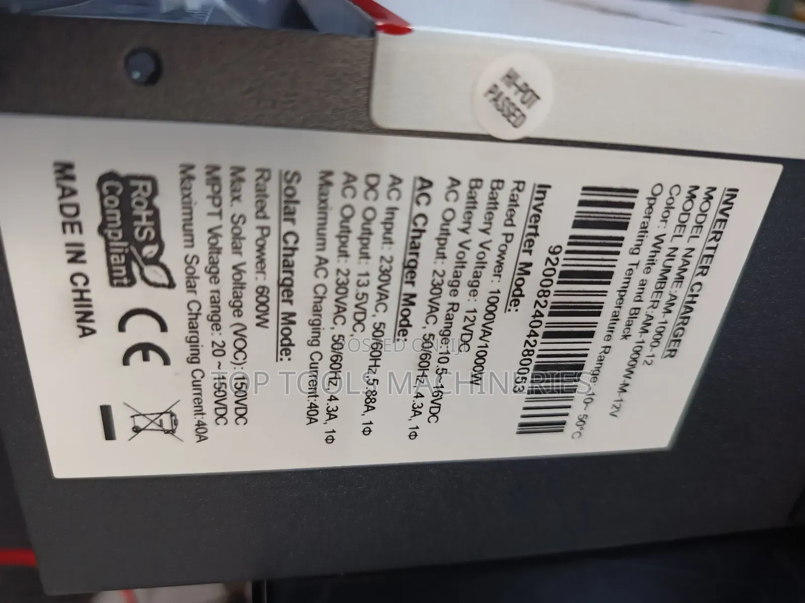Amizar 1kva 12v Hybrid Inverter