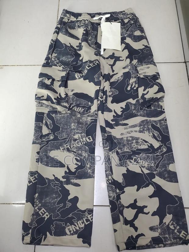 Quality Unisex Side Pocket Camouflage Combat Cargo Pants - thumbnail 3