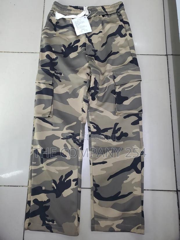 Quality Unisex Side Pocket Camouflage Combat Cargo Pants - thumbnail 7