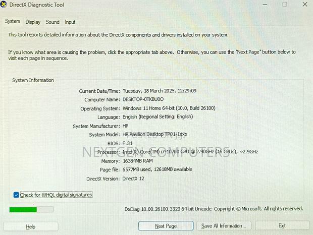 New HP Pavilion Gaming Desktop 16GB Intel Core I7 HDD+SSD 1T - thumbnail 3