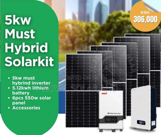 5kw Solarkit With 5kva Must Hybrid Inverter