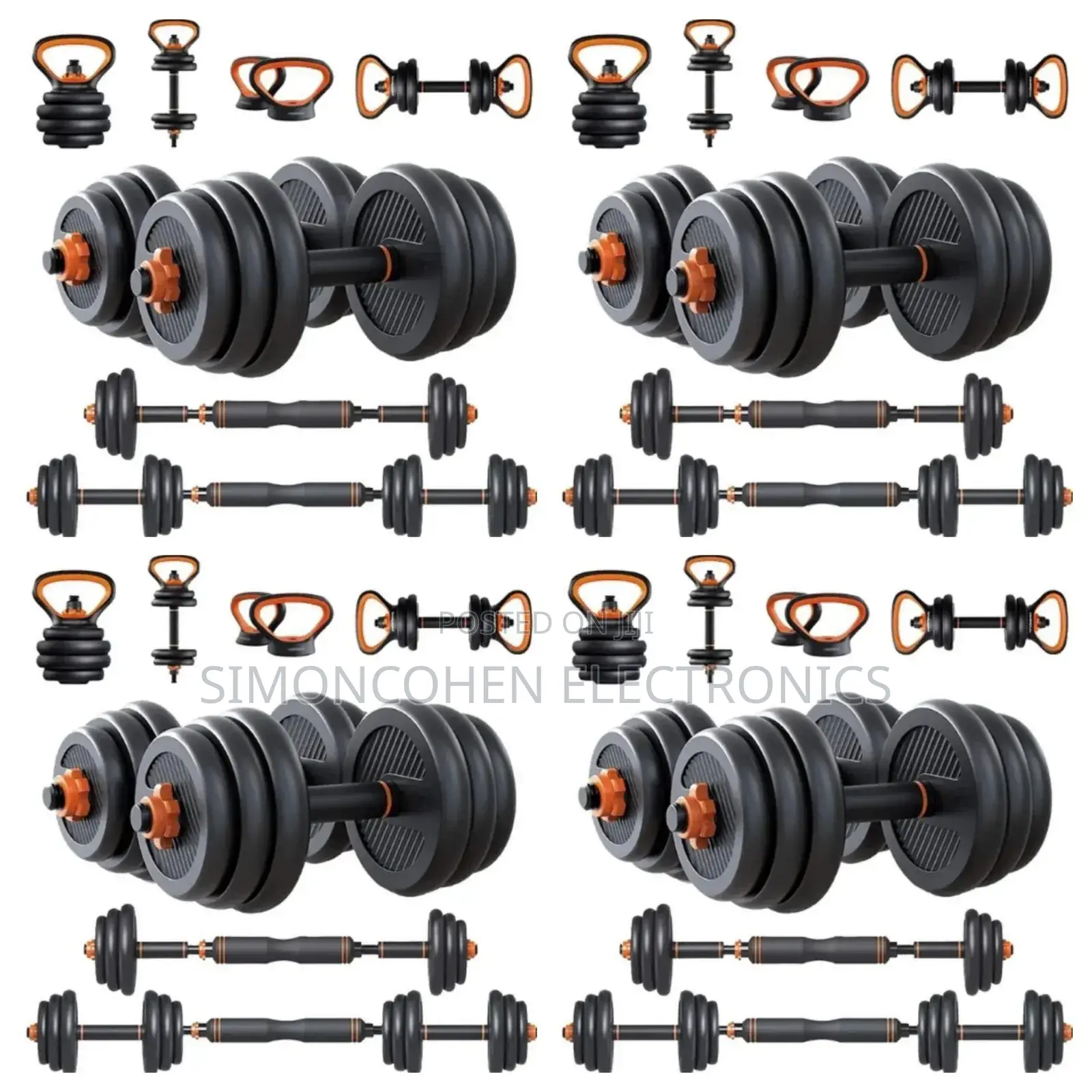 50kg 6in1 Dumbbell/Kettlebell