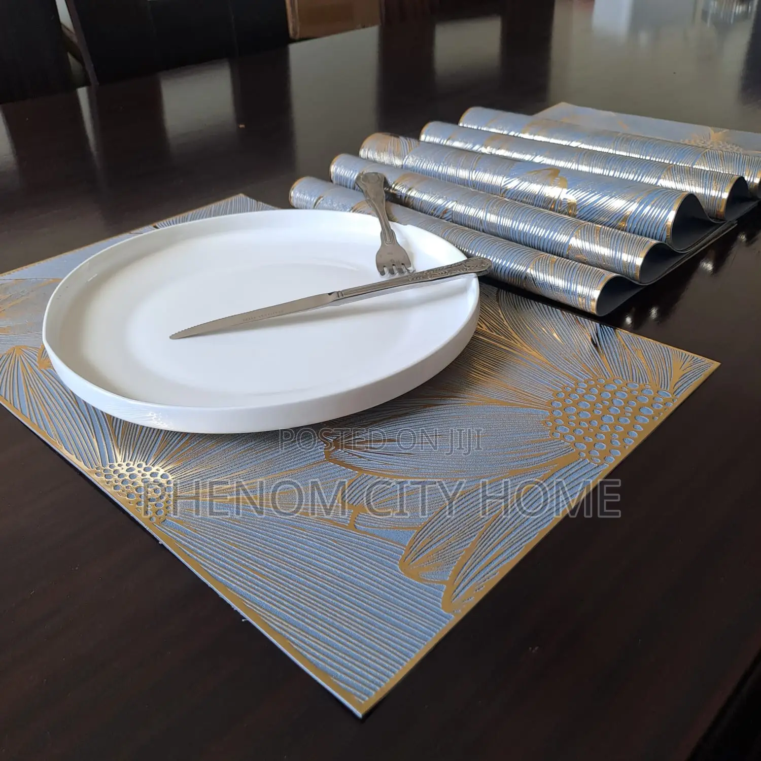 Rectangular Silver Place Mats/Table Mats