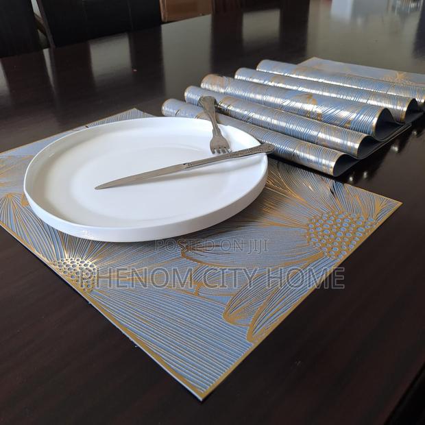 Rectangular Silver Place Mats/Table Mats