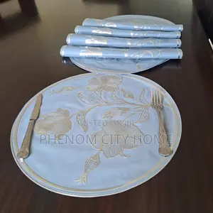 Round 6pc Grey Place Mats/Table Mats