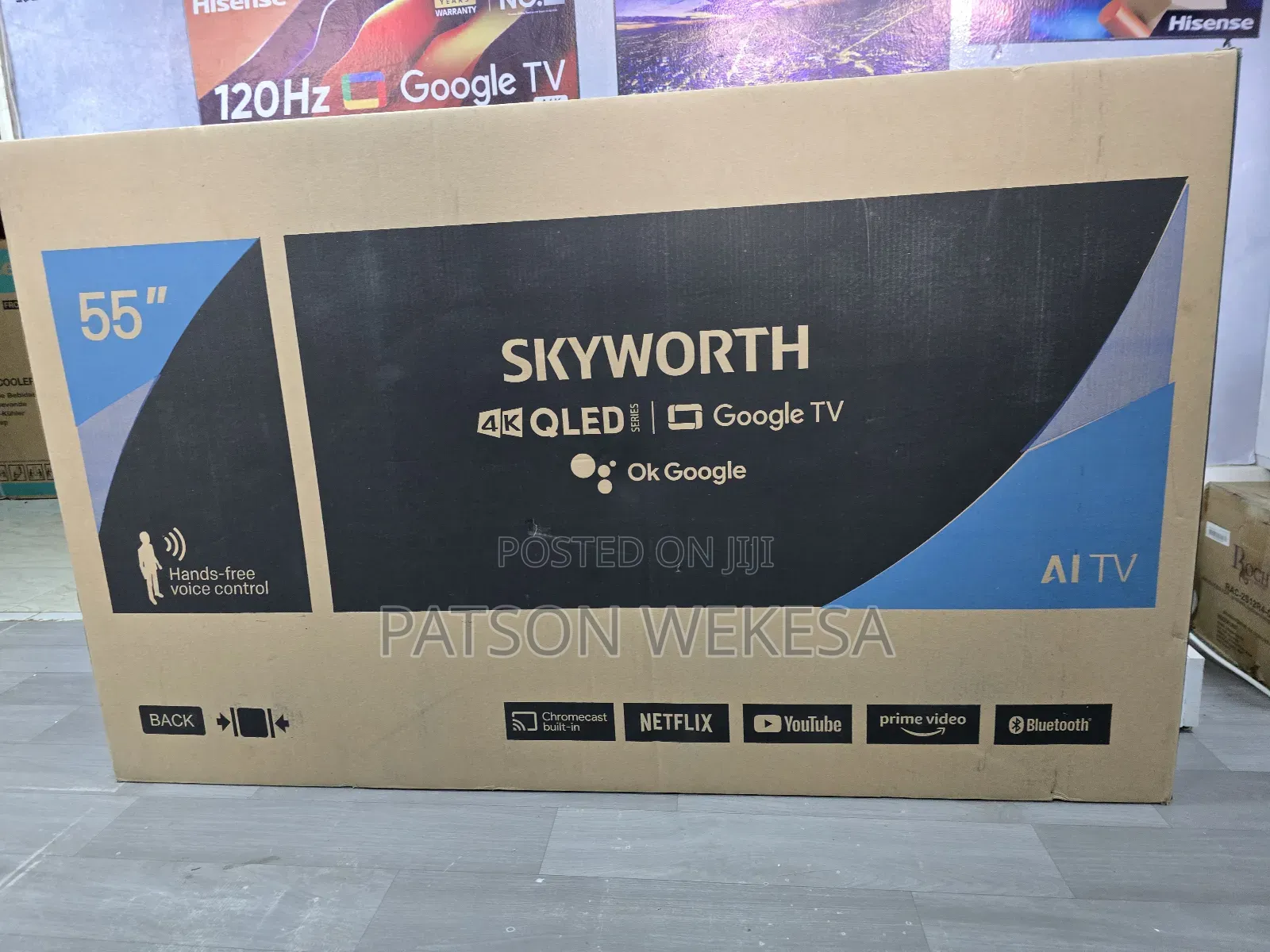 Skyworth 55 Inch 55g3b Qled Google Tv Uhd Hdr10+ Smart Tv