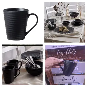 Matte Black 300ml Tea Cups