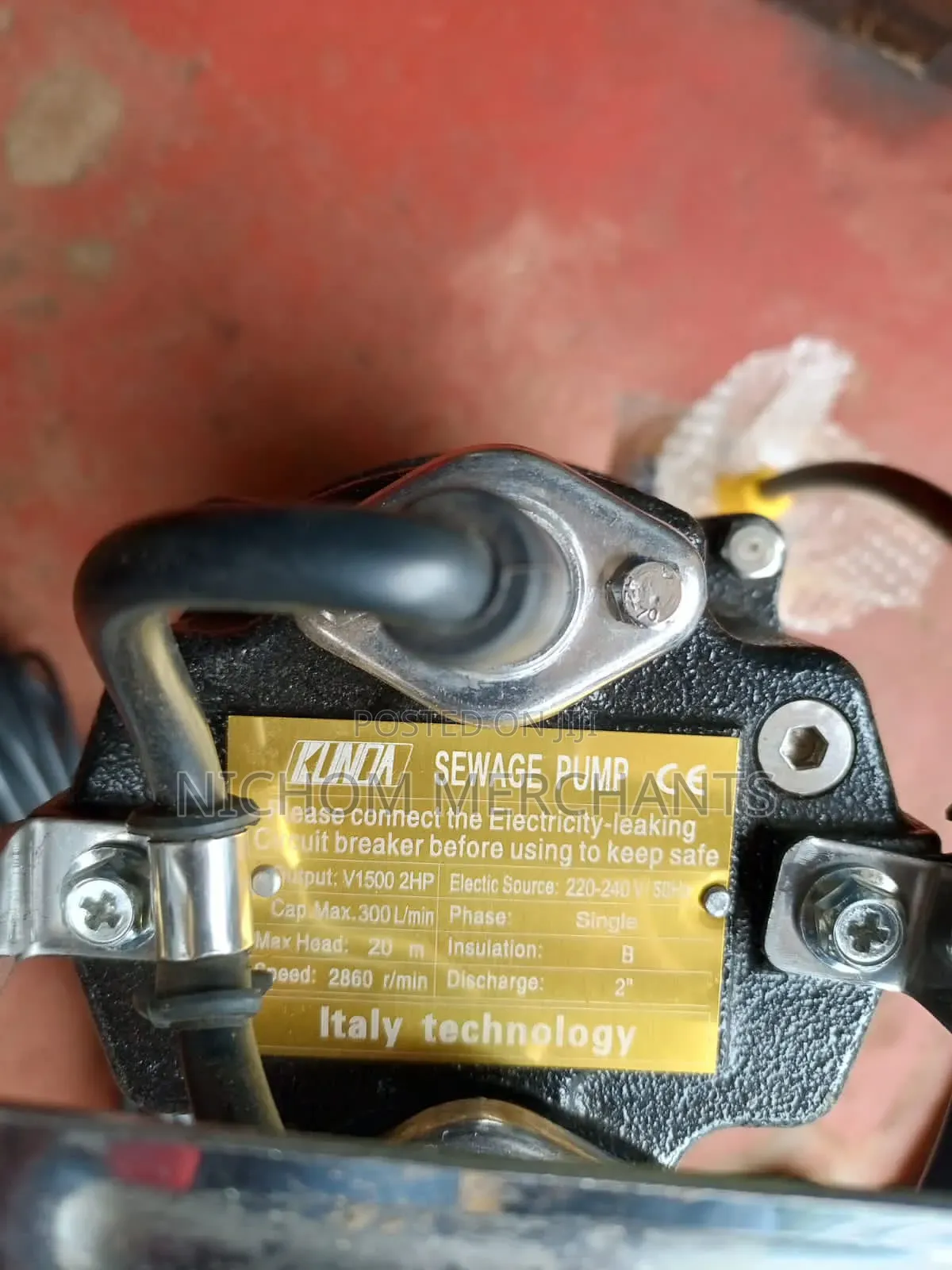 Kunda 2hp Submersible Sewage Pump 2inch