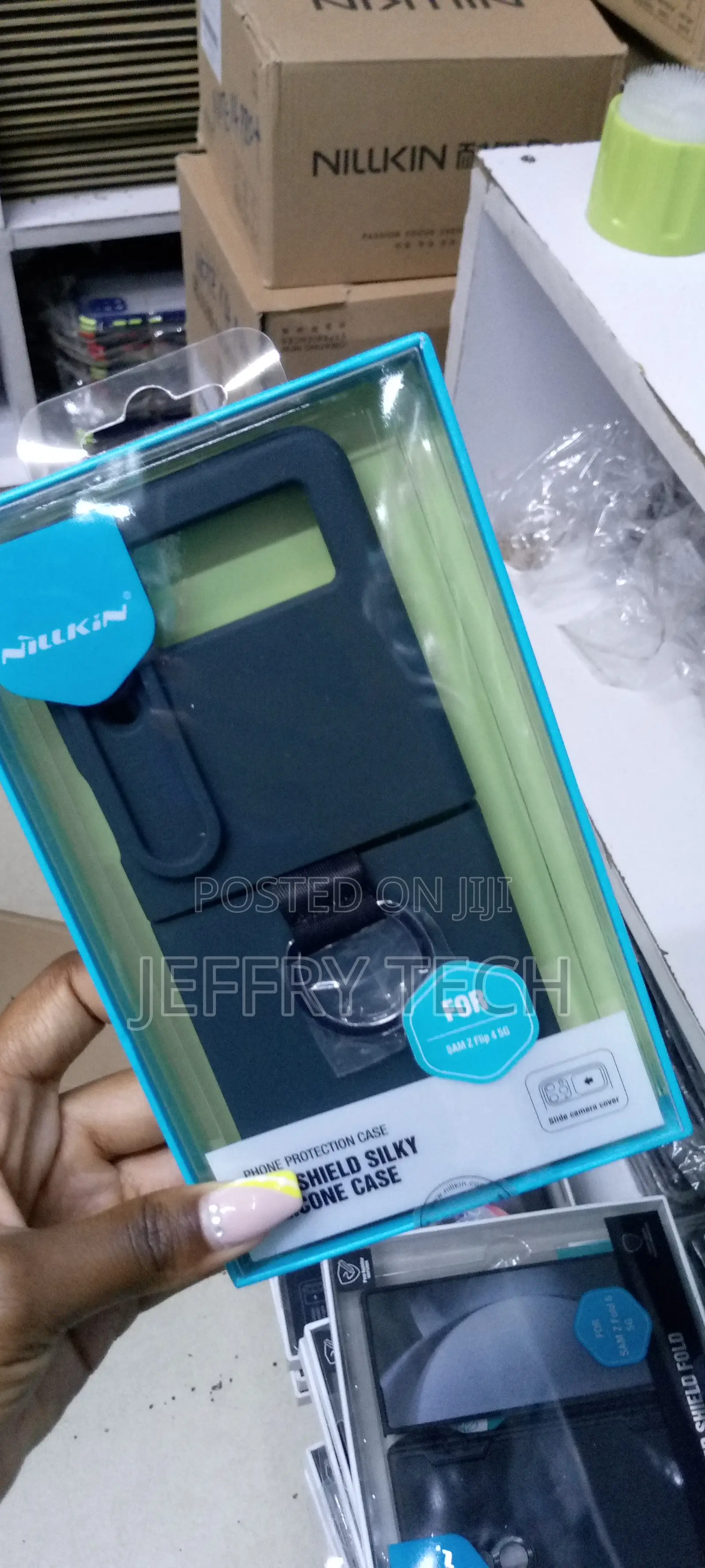Nillkin Camshield Silicon Case for Galaxy Z Flip4 5g-Black