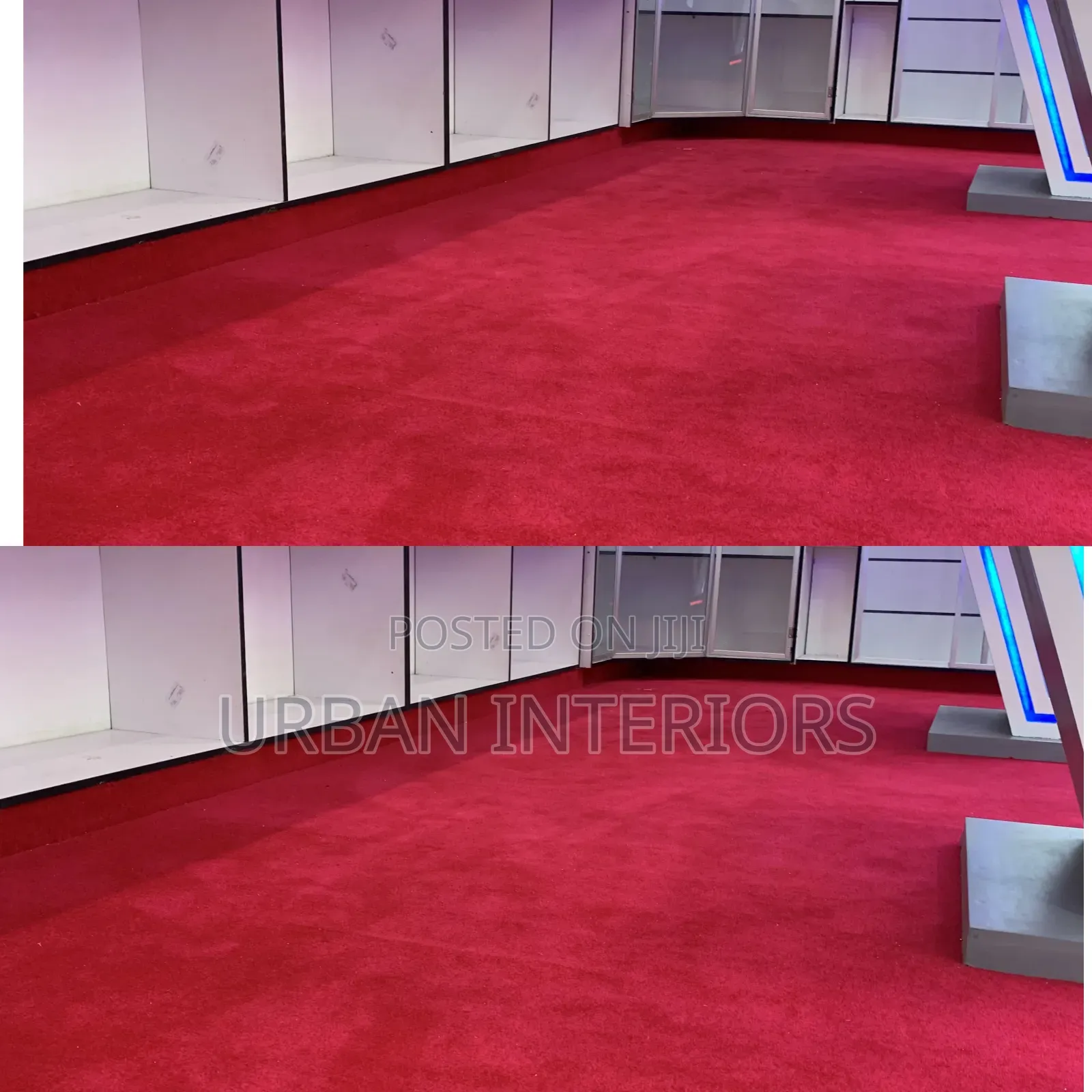 Wall to Wall Red Carpets. Media House Carpets
