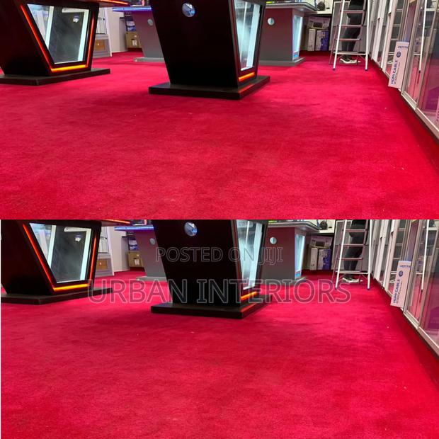 Red Vip Carpets. News Room Wall to Wall Carpets