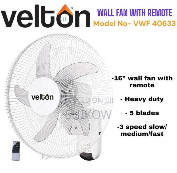 Wall Fan 16 Inch With Remote - main view